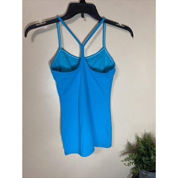 Teal Lululemon Tank With Built-In Bra  Size 6 - Picture 2 of 7
